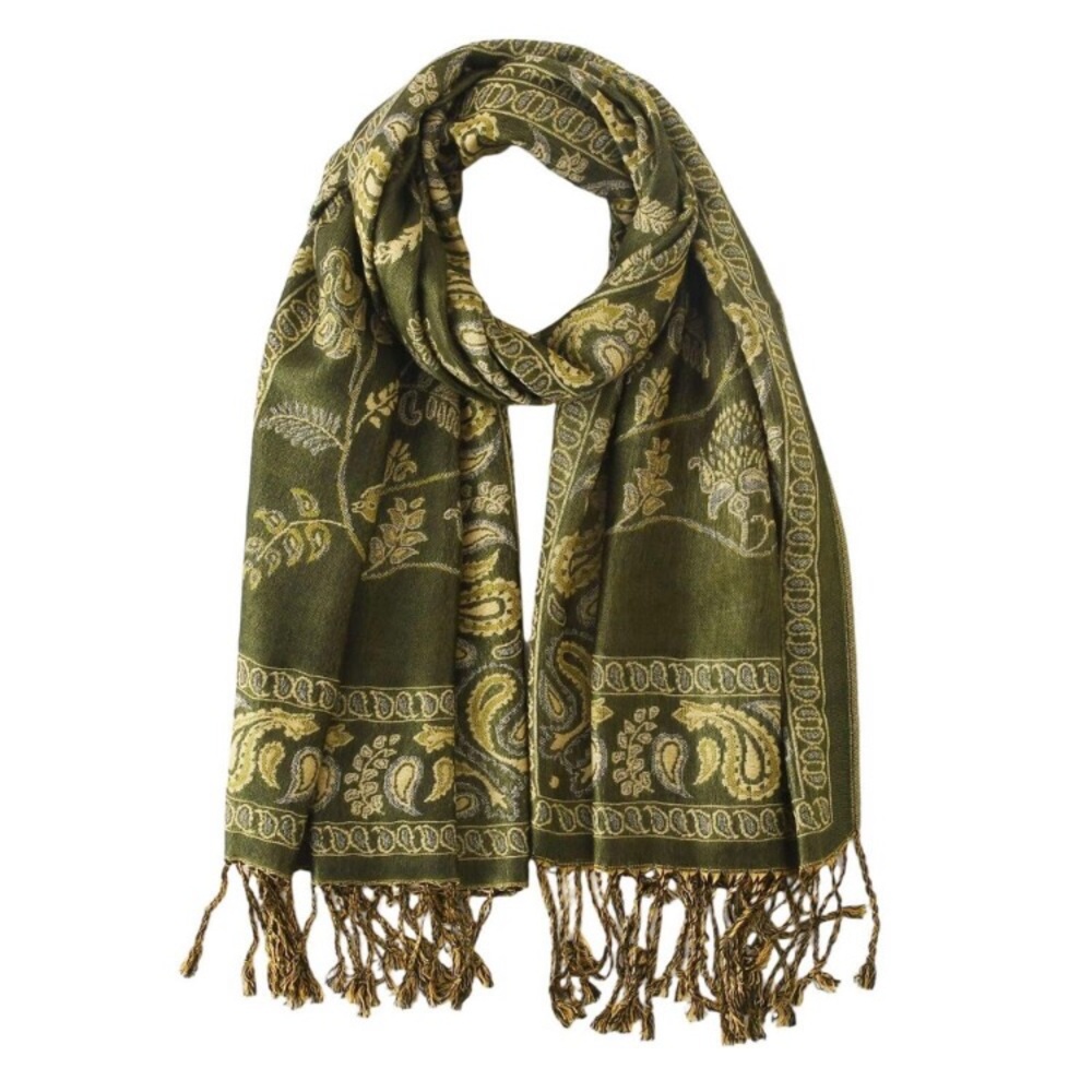 New Pashmina Scarfs For Women-dark Green Shawls And Wraps Men